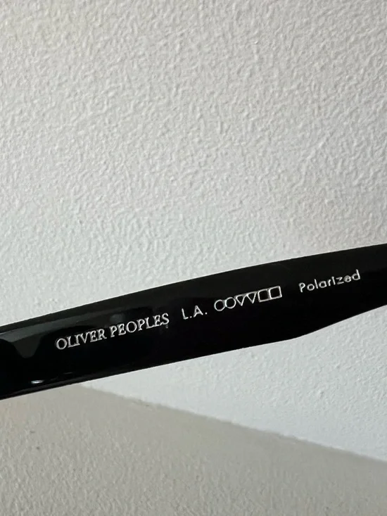 Oliver Peoples Erissa Black Oval Polarized Sunglasses - Picture 5 of 7